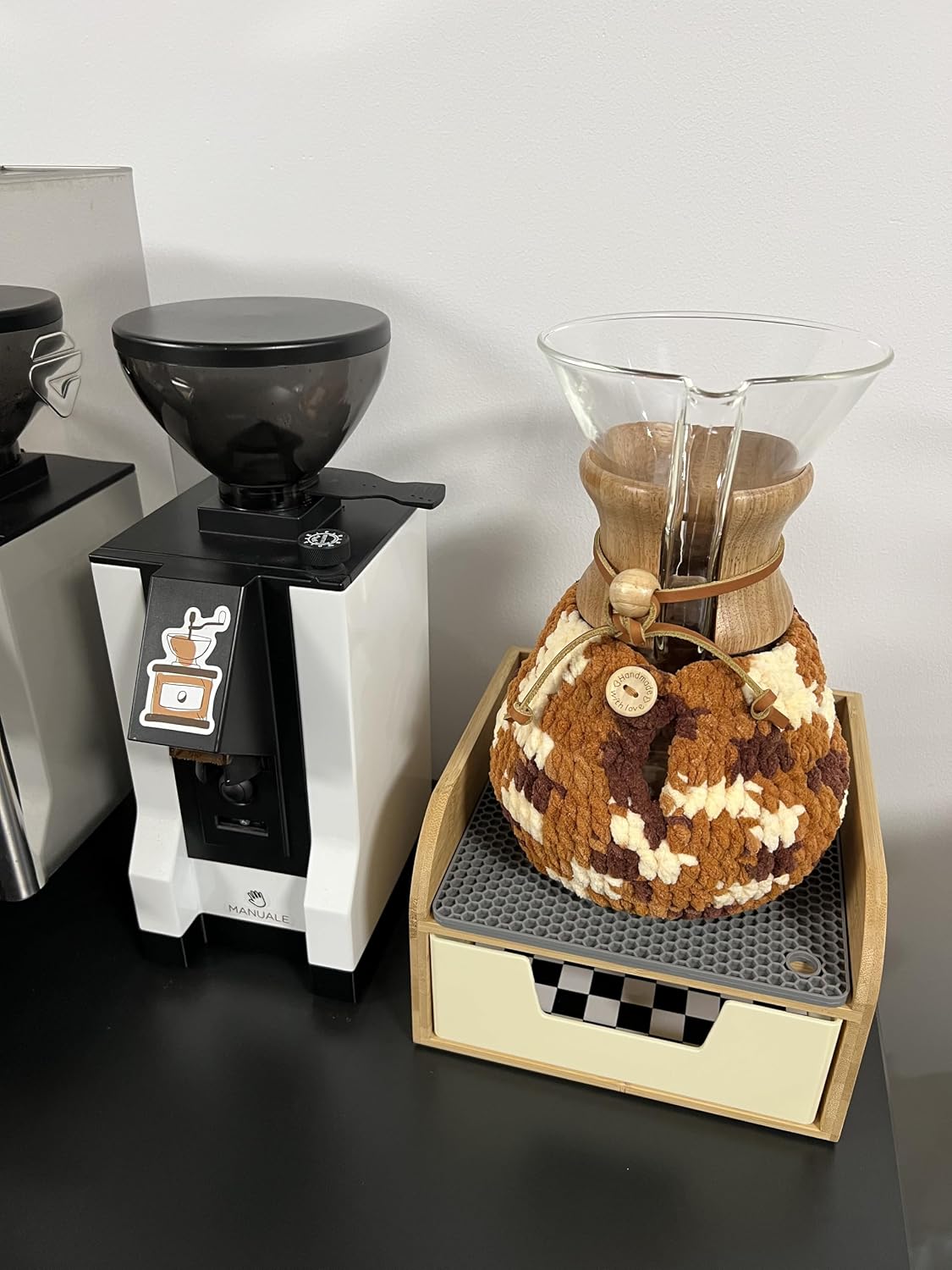 CALIENTA CAFÉ HAPYCAPY PARA CHEMEX 10 TAZAS COLOR CAFÉ - 4