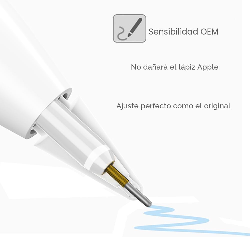 PUNTAS DE REPUESTO PARA APPLE PENCIL SIXFU JUEGO DE 4 PIEZAS METAL - 5