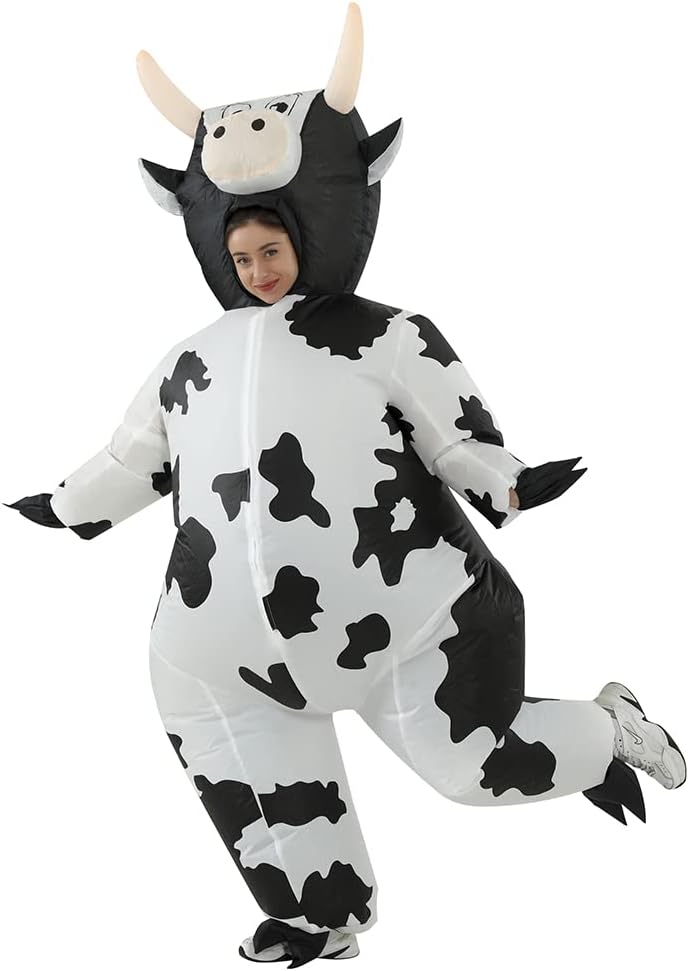 DISFRAZ INFLABLE VACA RHYTHMARTS PARA ADULTO - 1