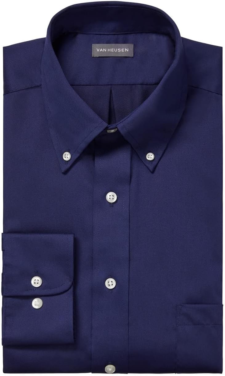 CAMISA DE VESTIR VAN HEUSEN HOMBRE REGULAR FIT AZUL MARINO - 3