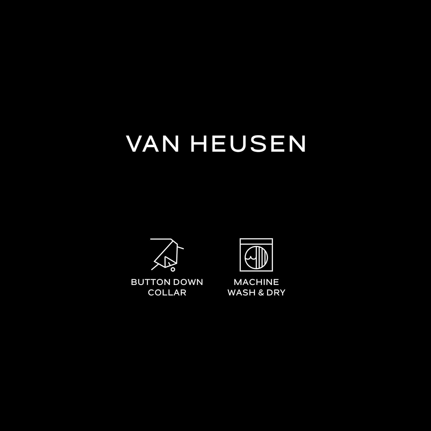 CAMISA DE VESTIR VAN HEUSEN HOMBRE REGULAR FIT AZUL MARINO - 5