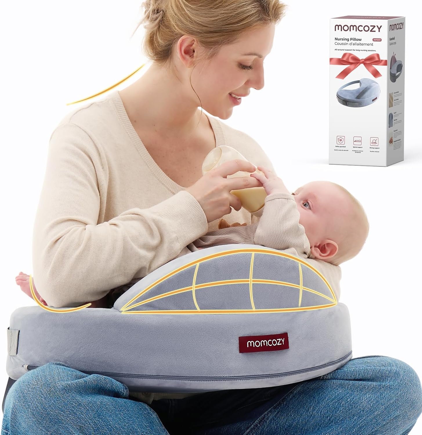 ALMOHADA DE LACTANCIA MOMCOZY COZYLITE DE ESPUMA VISCOELÁSTICA - 1