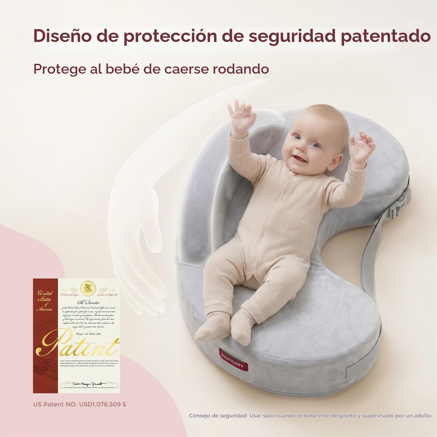 ALMOHADA DE LACTANCIA MOMCOZY COZYLITE DE ESPUMA VISCOELÁSTICA - 2