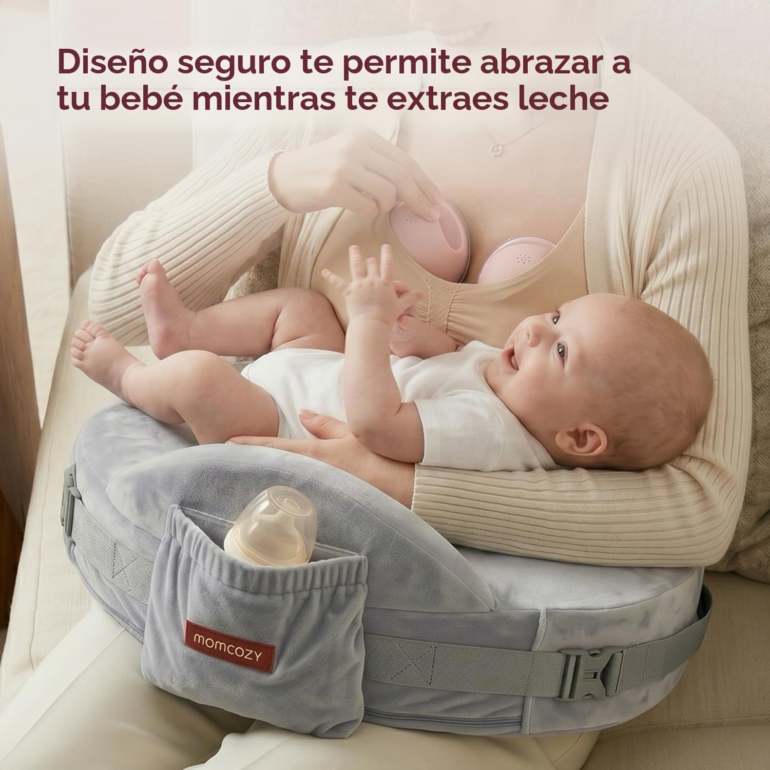 ALMOHADA DE LACTANCIA MOMCOZY COZYPRO CON SOPORTE LUMBAR Y PARA BRAZOS - 3