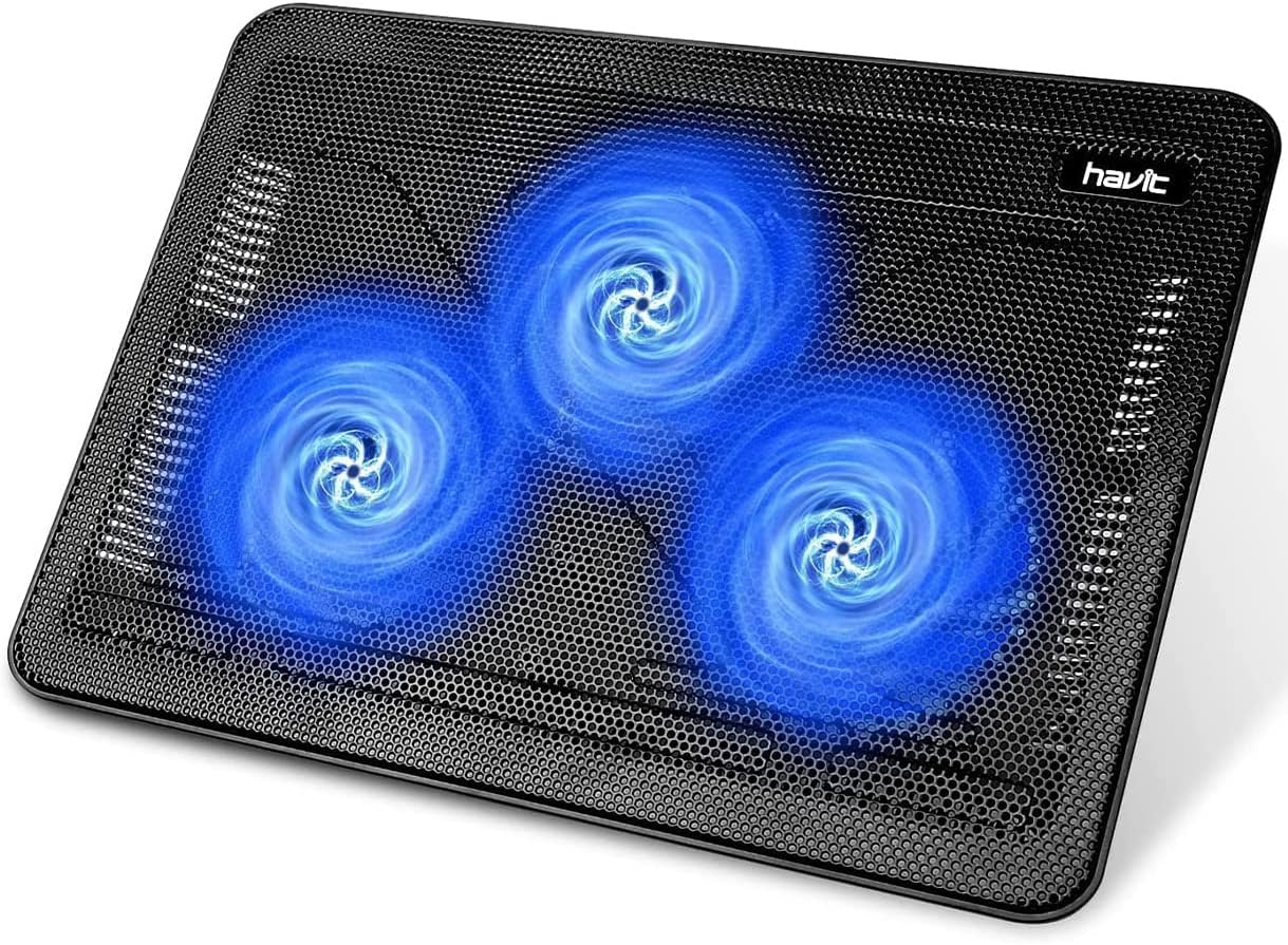 PAD REFRIGERANTE PARA LAPTOP HAVIT HV-F2056 15.6-17 PULGADAS NEGRO - 1