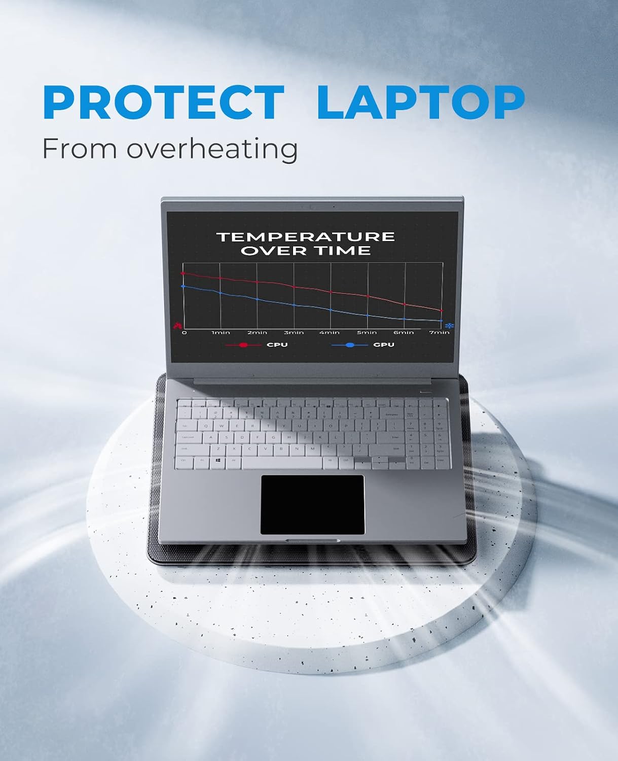 PAD REFRIGERANTE PARA LAPTOP HAVIT HV-F2056 15.6-17 PULGADAS NEGRO - 2
