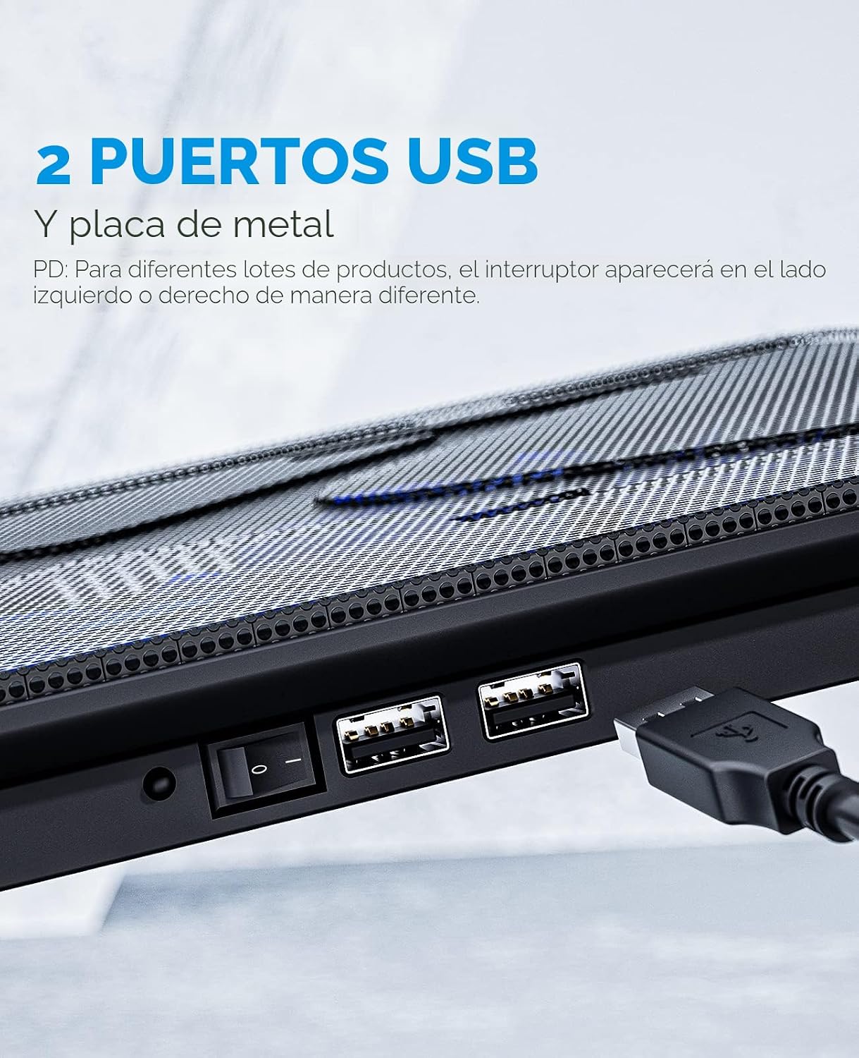 PAD REFRIGERANTE PARA LAPTOP HAVIT HV-F2056 15.6-17 PULGADAS NEGRO - 4