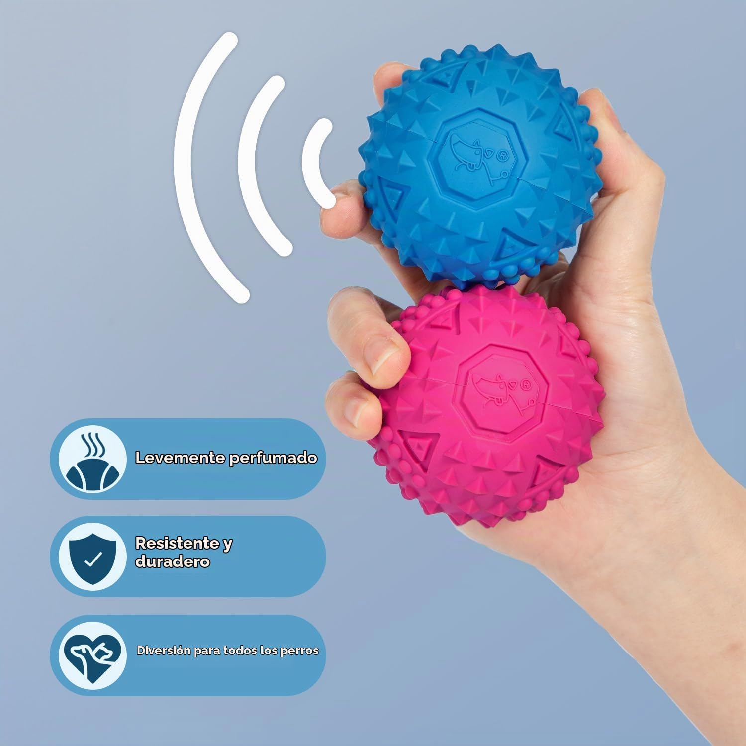 JUGUETE PARA PERRO BEST PET SUPPLIES INTERACTIVE SQUEAKY, MEDIANO 2.5 PULGADAS - 2