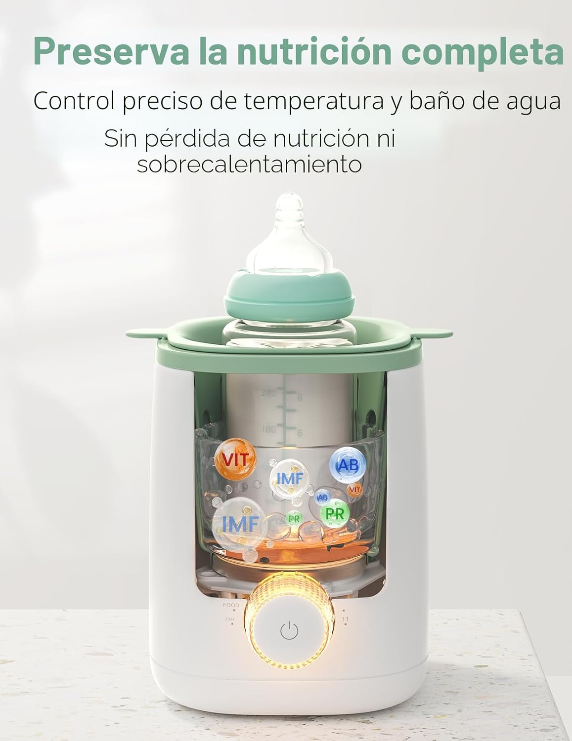 CALENTADOR DE BIBERONES MOMCOZY CON CALENTAMIENTO POR BAÑO DE AGUA - 2