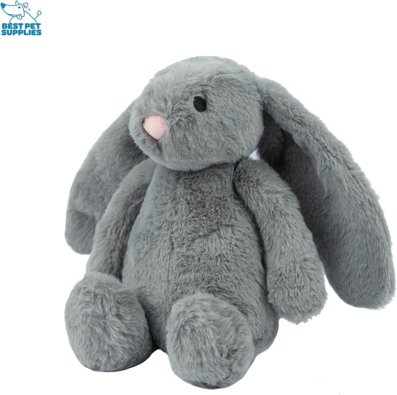 JUGUETE PARA PERRO BEST PET SUPPLIES BUNNY BUDDY CON SONIDO CHIRRIANTE BEIGE Y GRIS - 2