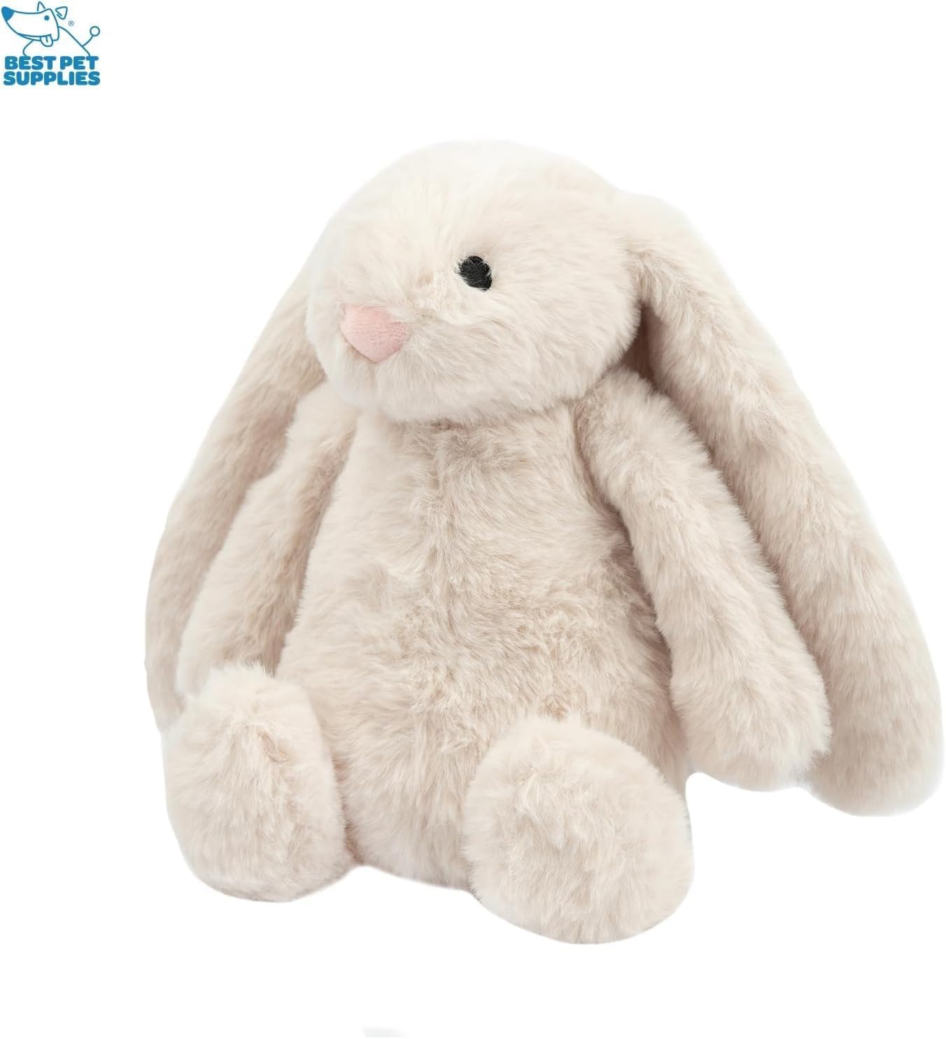 JUGUETE PARA PERRO BEST PET SUPPLIES BUNNY BUDDY CON SONIDO CHIRRIANTE BEIGE Y GRIS - 3
