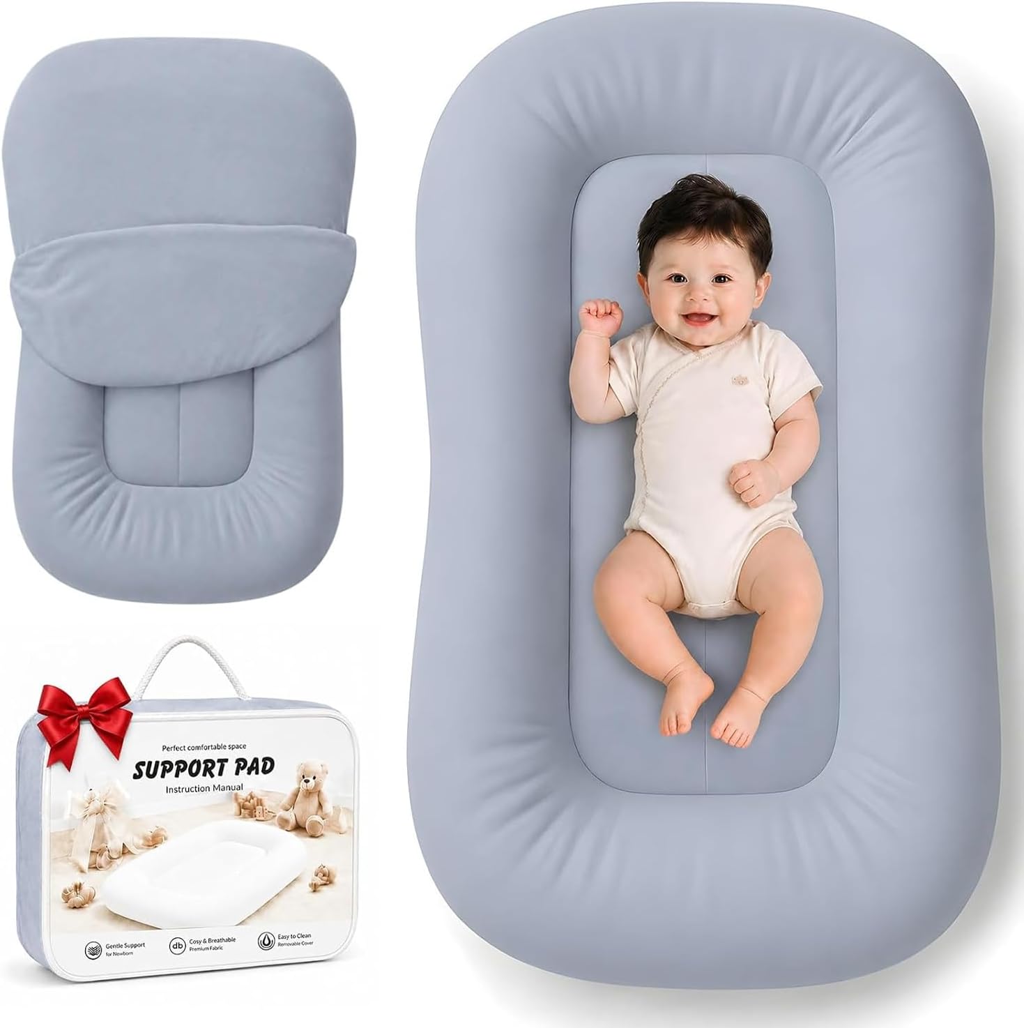 SALTARIN PARA BEBÉS MAPOTF BABY LOUNGER 0-24 MESES AZUL MARINO - 1