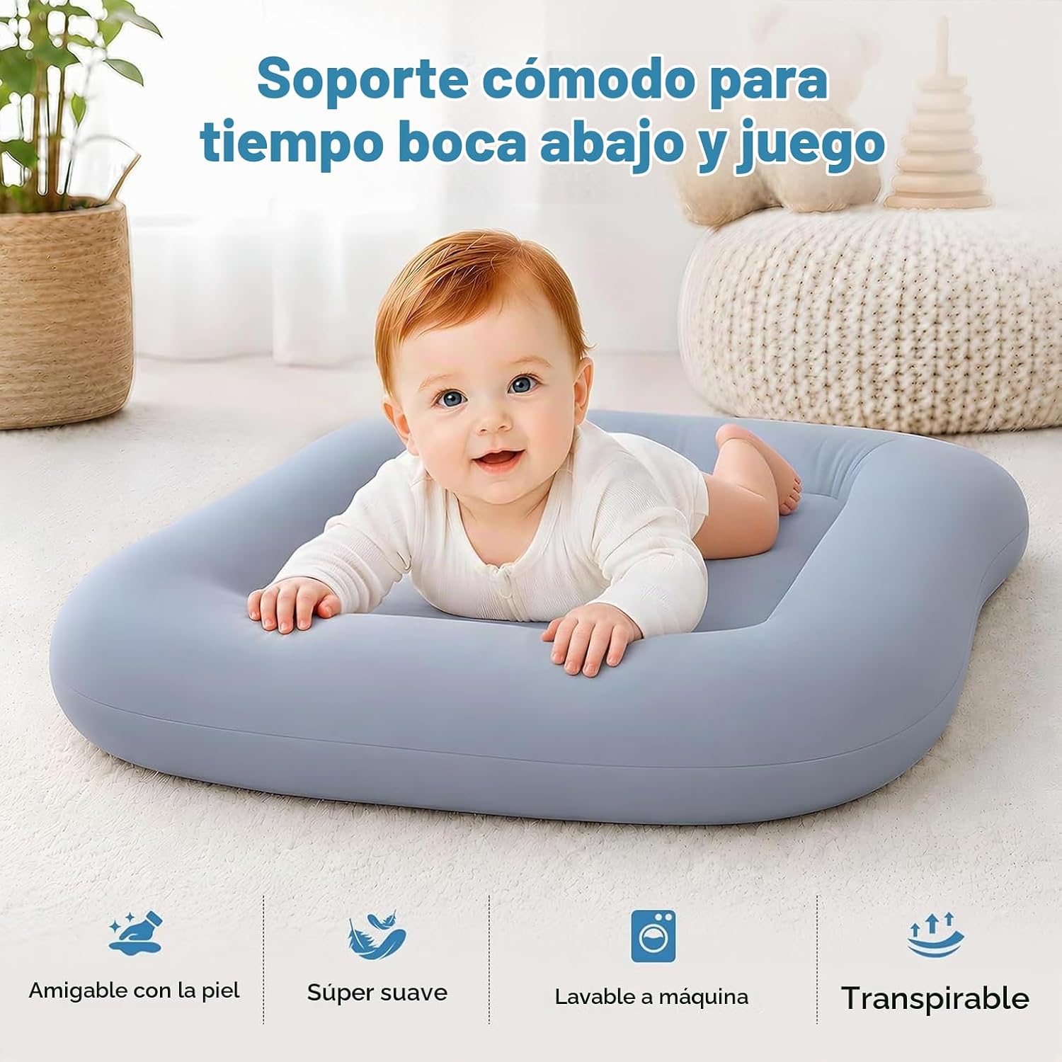 SALTARIN PARA BEBÉS MAPOTF BABY LOUNGER 0-24 MESES AZUL MARINO - 2