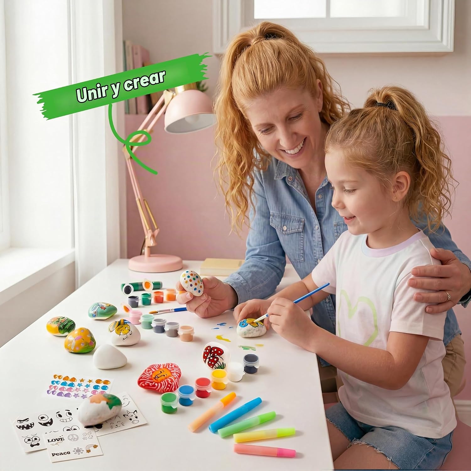 KIT DE PINTURA EN ROCAS JOYIN BRILLA EN LA OSCURIDAD PARA NIÑOS 6-12 AÑOS - 5