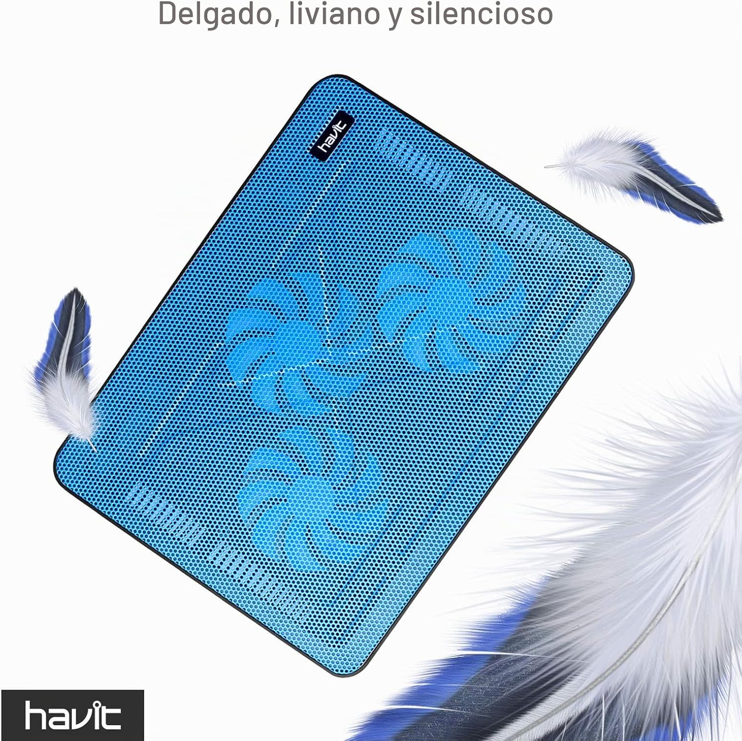 ALMOHADILLA REFRIGERANTE HAVIT HV-F2056 PARA LAPTOPS 15.6-17 PULGADAS AZUL - 4