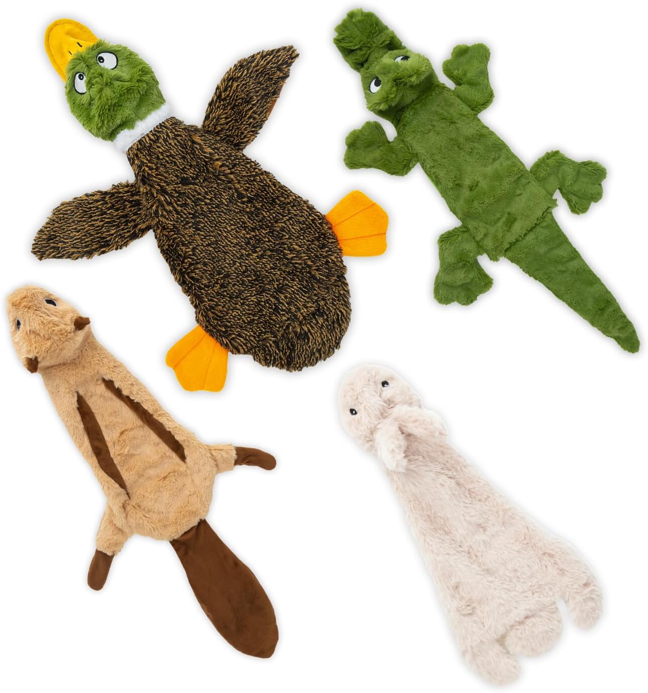 JUGUETE PARA PERRO 2 EN 1 SIN RELLENO CON SONAJERO BEST PET SUPPLIES TAMAÑO GRANDE - 1