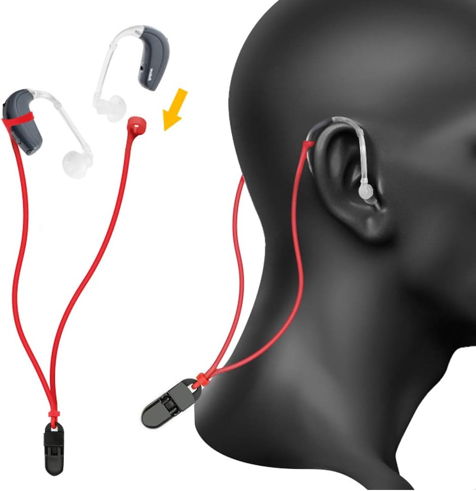 LLAVERO VIVTONE ANTI-PÉRDIDA PARA AUDÍFONOS BTE CON CLIP, BLANCO - 2