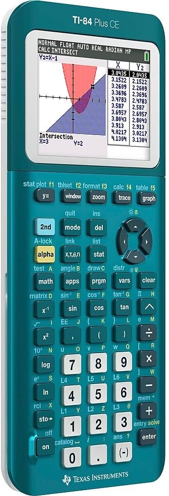CALCULADORA GRÁFICA TI-84 PLUS CE TEXAS INSTRUMENTS TEAL METÁLICO - 3