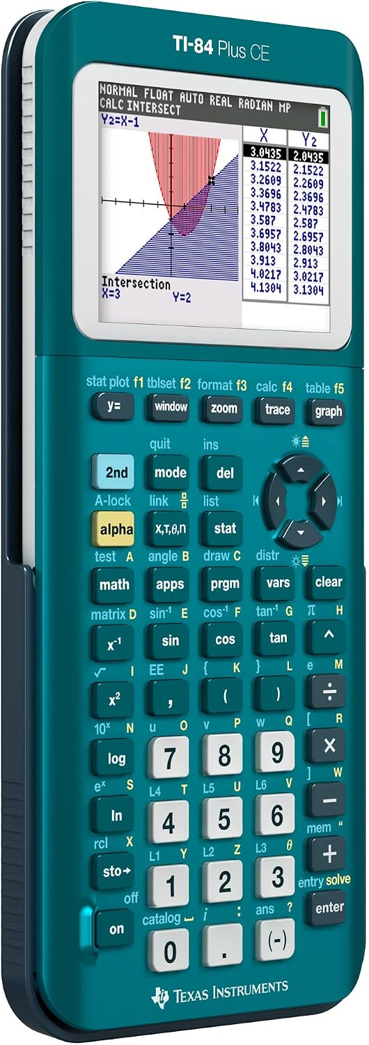 CALCULADORA GRÁFICA TI-84 PLUS CE TEXAS INSTRUMENTS TEAL METÁLICO - 4