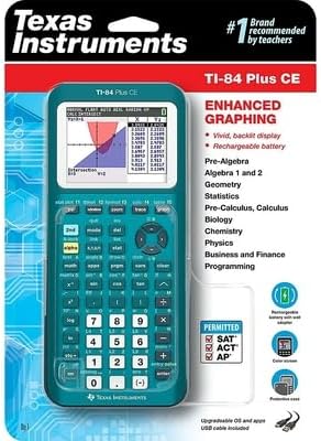CALCULADORA GRÁFICA TI-84 PLUS CE TEXAS INSTRUMENTS TEAL METÁLICO - 5