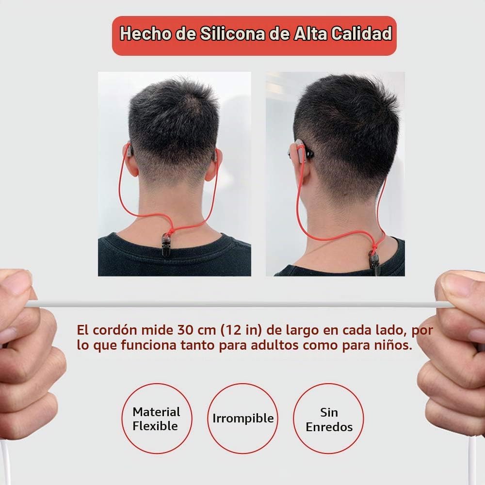 LLAVERO VIVTONE ANTI-PÉRDIDA PARA AUDÍFONOS BTE, ROJO - 5