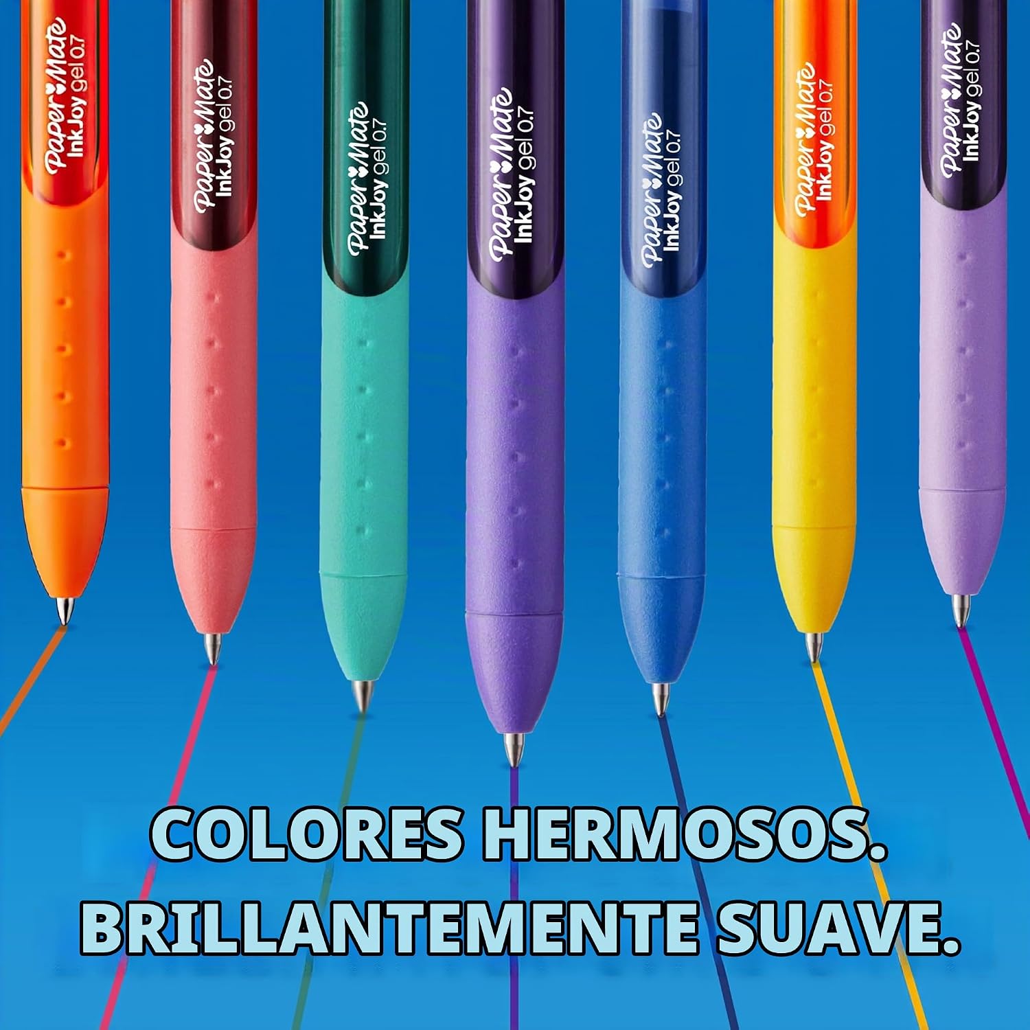 BOLÍGRAFOS DE GEL PAPER MATE INKJOY PUNTA MEDIANA 0.7MM SURTIDO 14 UNIDADES - 3