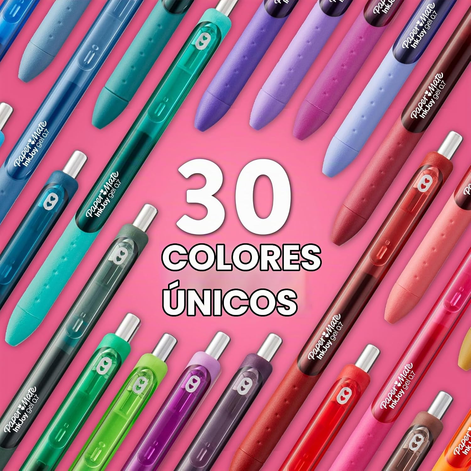 BOLÍGRAFOS DE GEL PAPER MATE INKJOY PUNTA MEDIANA 0.7MM SURTIDO 14 UNIDADES - 5