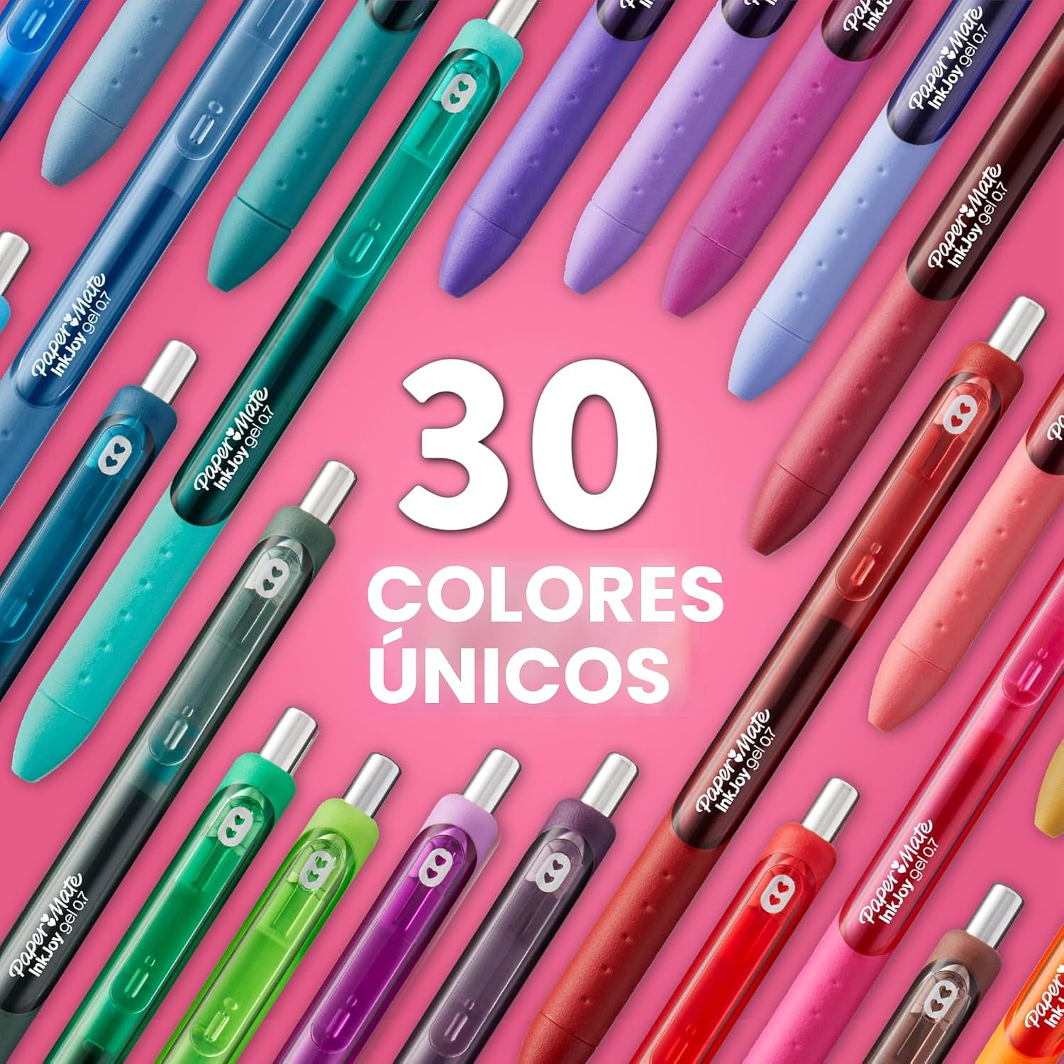 BOLÍGRAFOS GEL PAPER MATE INKJOY RETRÁCTILES PUNTA MEDIA 0.7MM PACK 36 UNIDADES COLORES SURTIDOS - 5