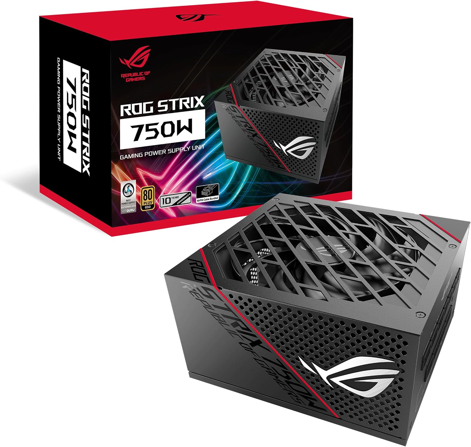 FUENTE DE PODER ASUS ROG STRIX 750W 80 PLUS GOLD FULLY MODULAR - 1