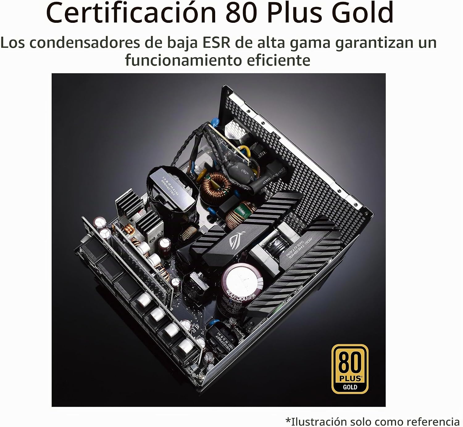 FUENTE DE PODER ASUS ROG STRIX 750W 80 PLUS GOLD FULLY MODULAR - 5