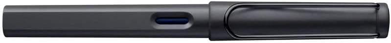 PLUMA ESTILOGRÁFICA LAMY SAFARI PUNTA MEDIANA NEGRA MATE + 5 CARTUCHOS DE TINTA NEGRA - 4