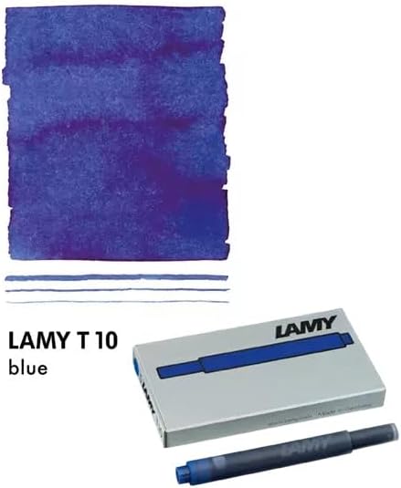 PLUMA ESTILOGRÁFICA LAMY SAFARI PUNTA MEDIANA NEGRA MATE + 5 CARTUCHOS DE TINTA NEGRA - 5