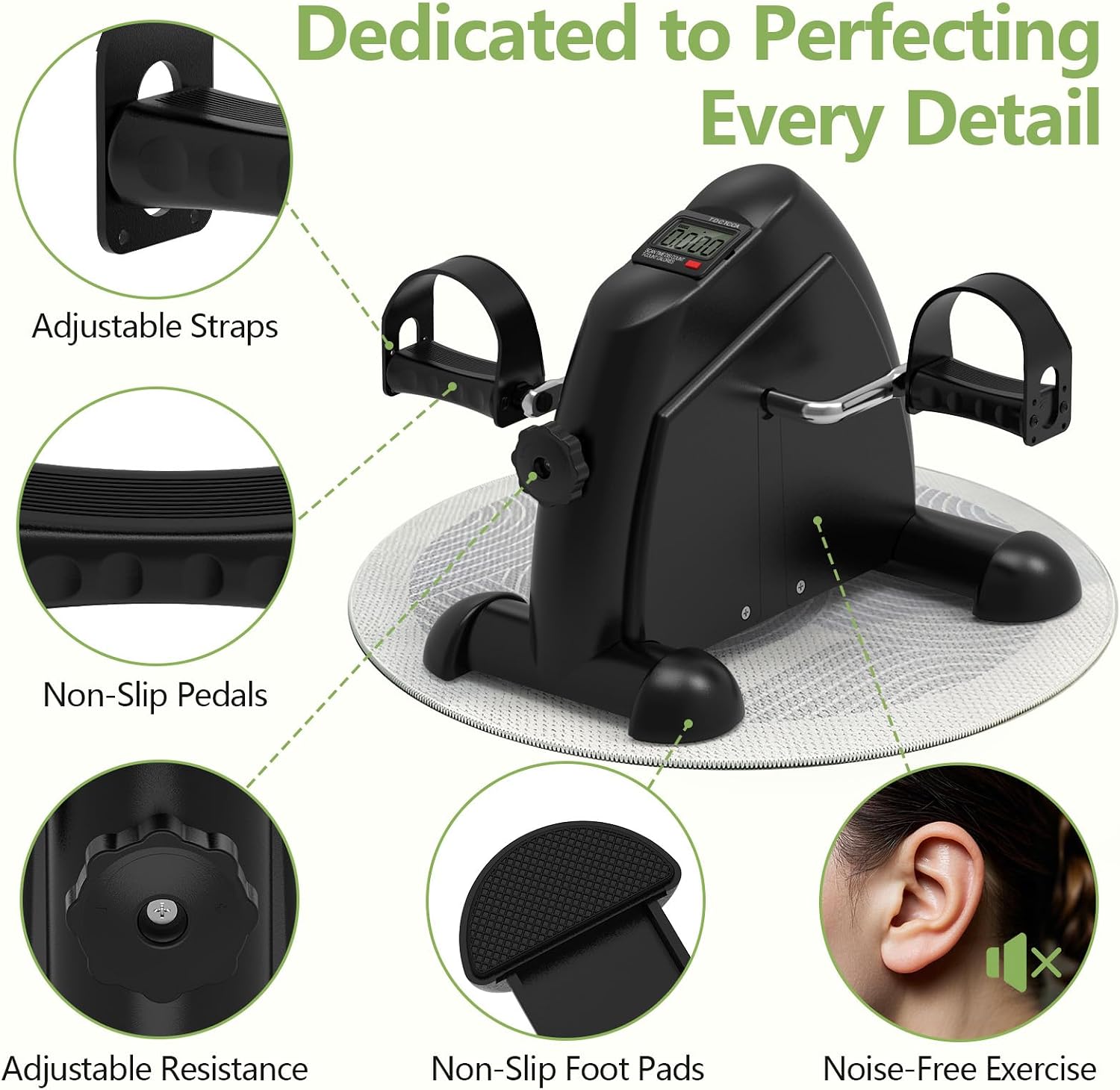 APARATO PARA PIERNAS FITKS360 ELÍPTICA BAJO ESCRITORIO CON PEDALES ELÉCTRICOS - 5