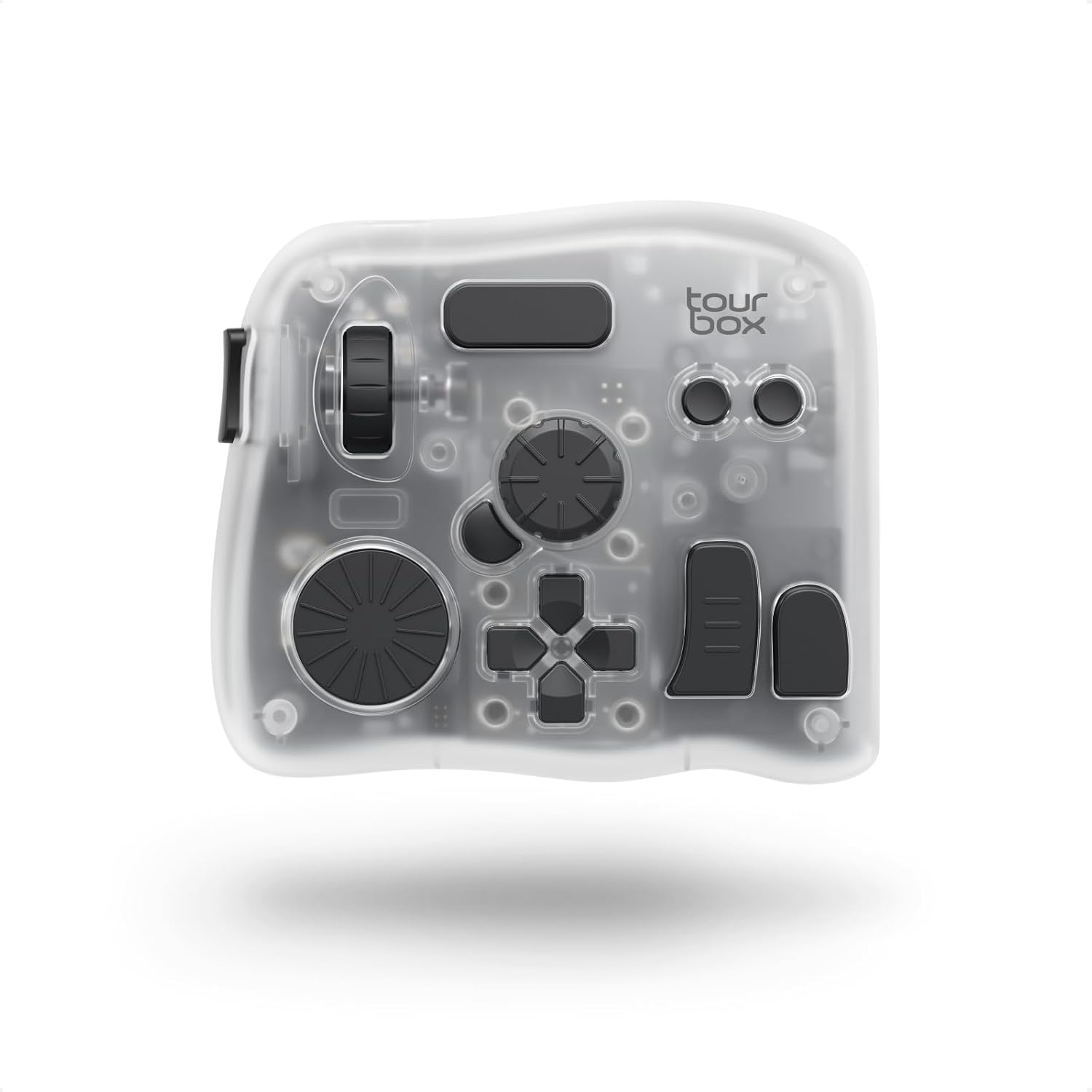 CONTROLADOR DE EDICIÓN TOURBOX ELITE PLUS ICE TRANSLUCENT - 1