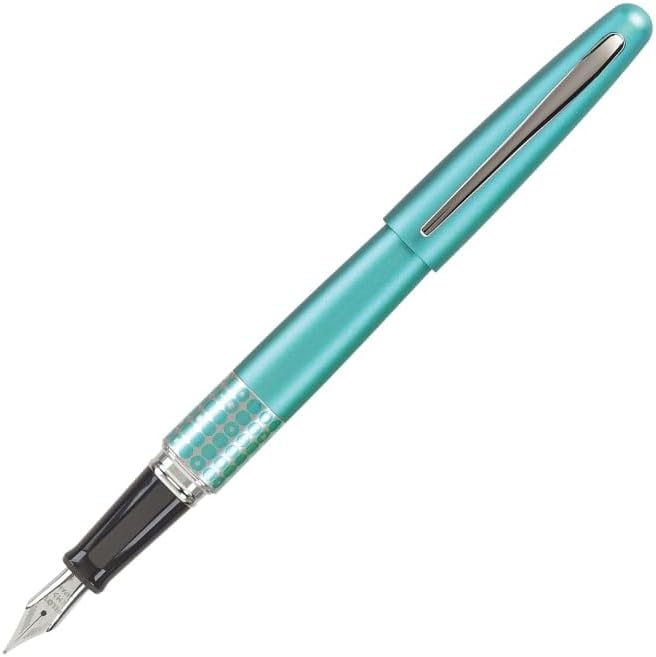 PLUMA FOUNTAIN PILOT MR RETRO POP COLLECTION BARRIL TURQUESA PUNTA FINA - 1