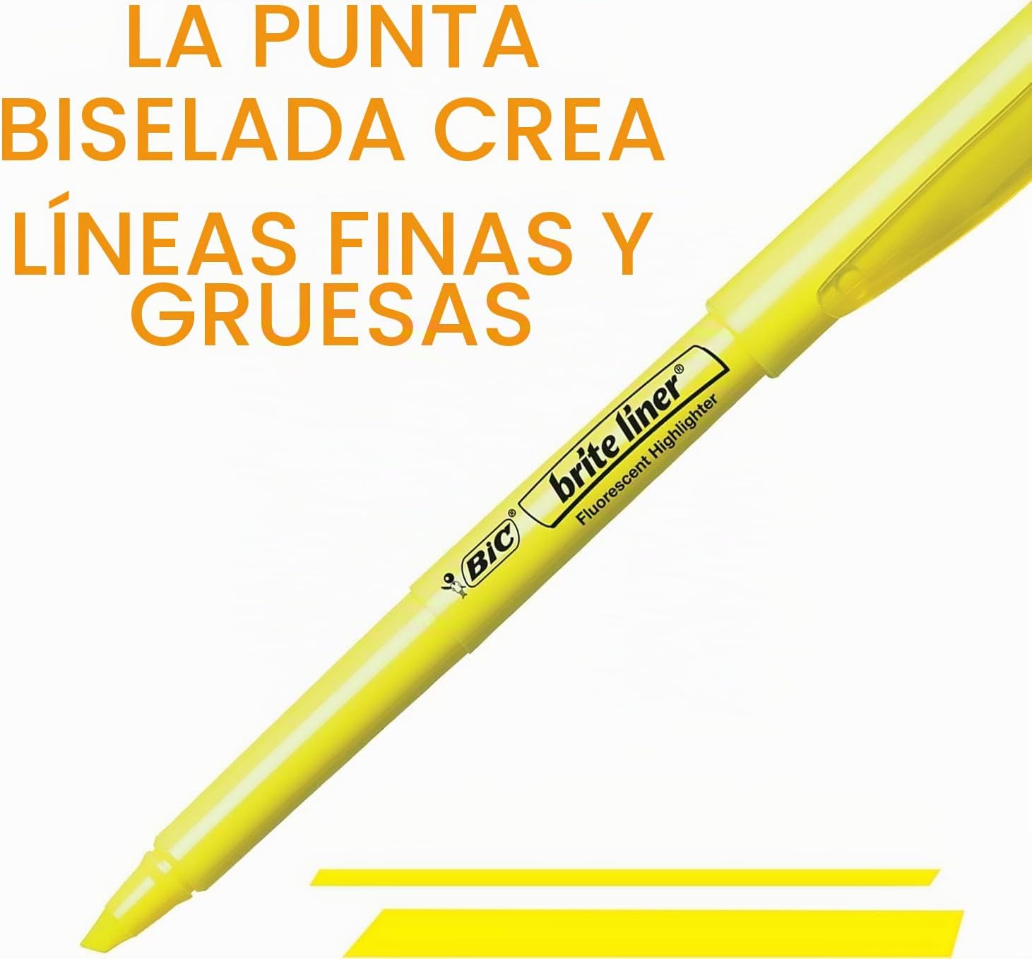 MARCADORES BIC BRITE LINER PUNTA BISELADA COLORES SURTIDOS PACK 48 - 4