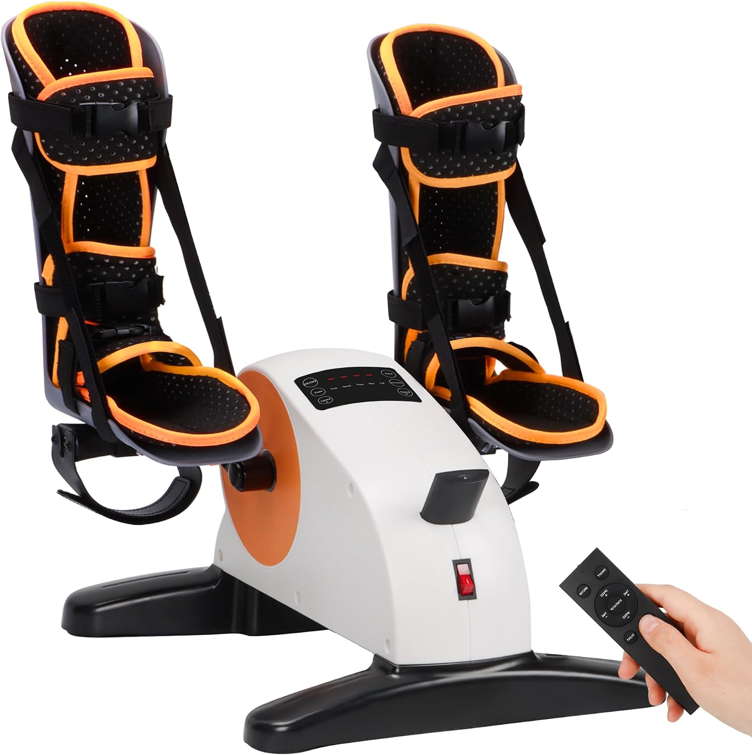 PEDALERA MOTORIZADA NIDREAMCE PARA PIERNAS CON SOPORTE Y CONTROL REMOTO - 1