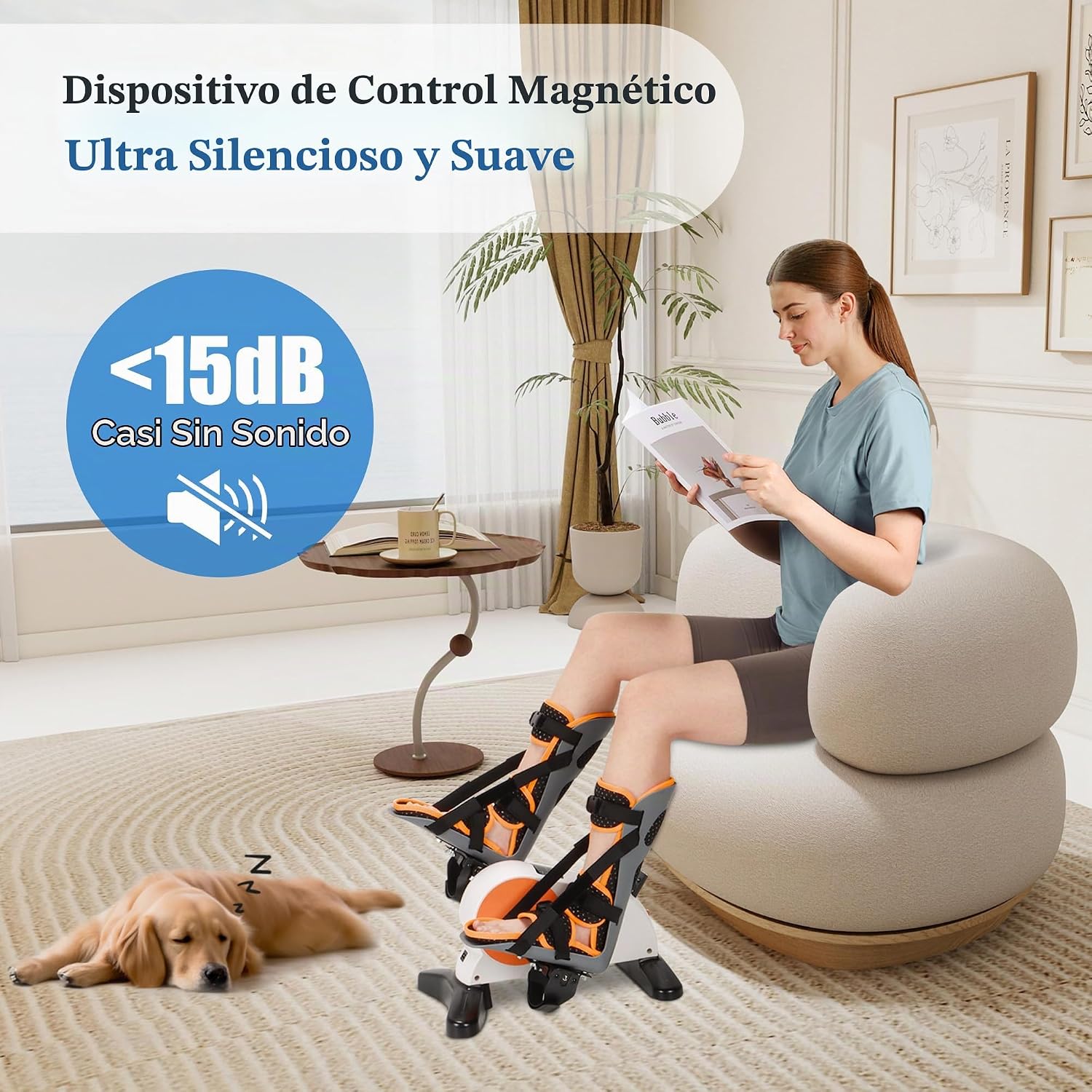 PEDALERA MOTORIZADA NIDREAMCE PARA PIERNAS CON SOPORTE Y CONTROL REMOTO - 3