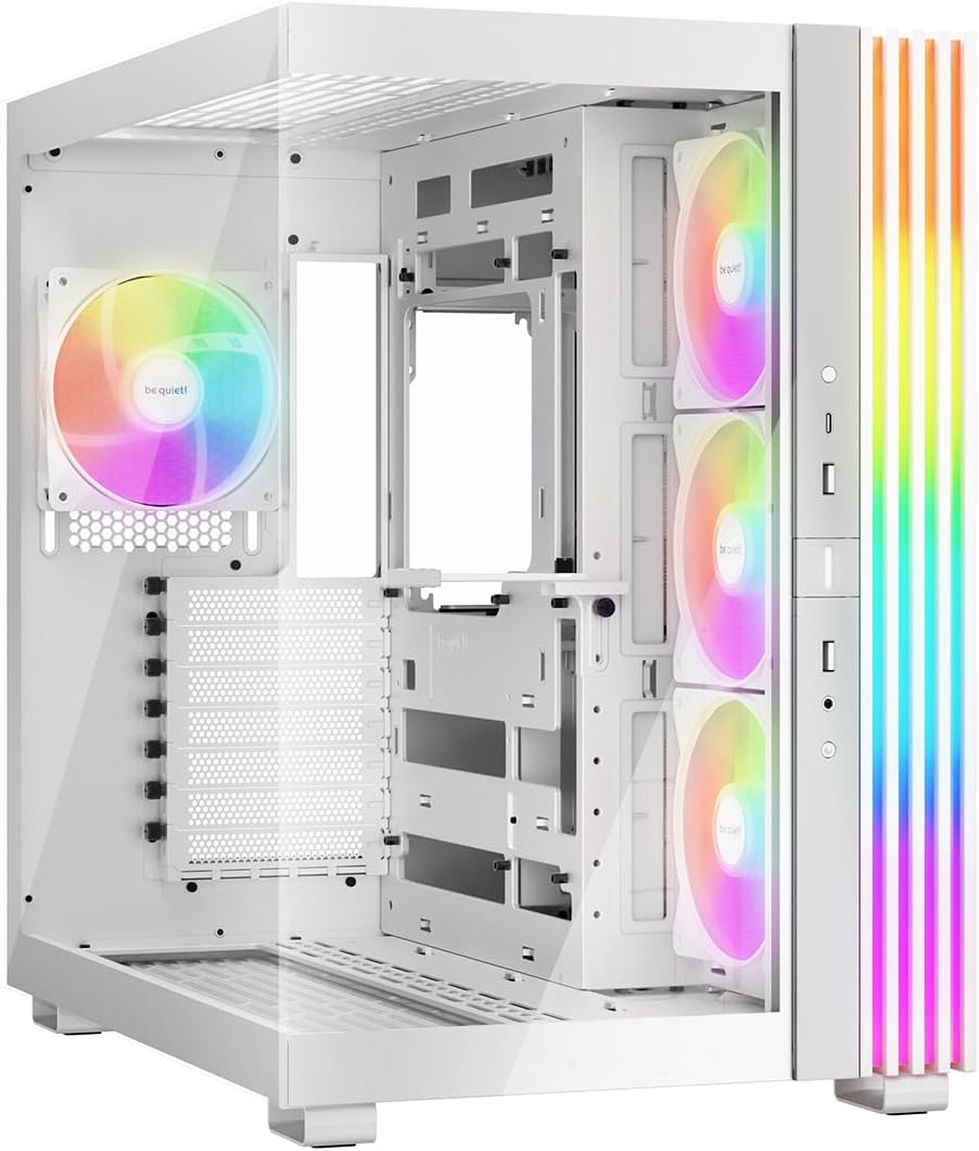 GABINETE BE QUIET! LIGHT BASE 600 LX BLANCO CON PANEL FRONTAL Y LATERAL TRANSPARENTE - 1