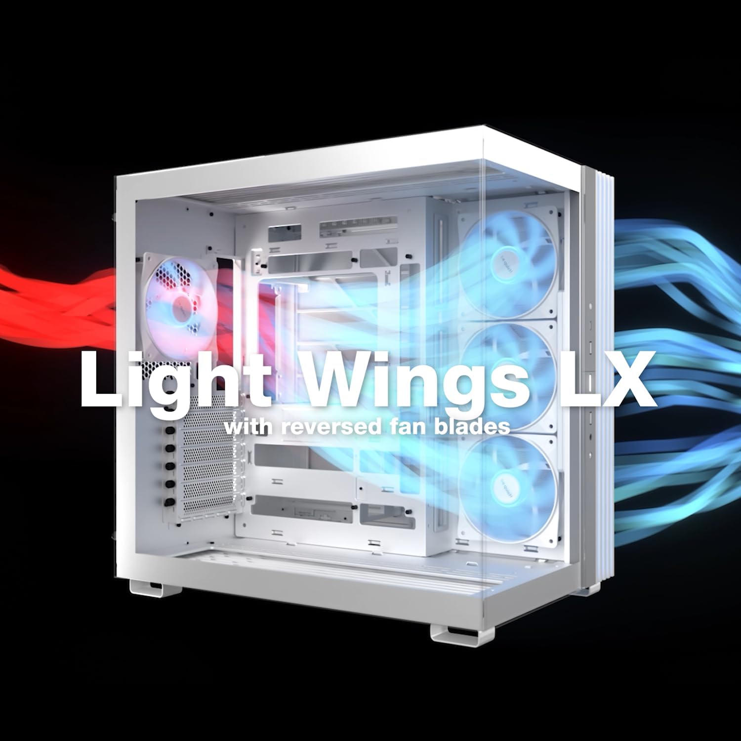GABINETE BE QUIET! LIGHT BASE 600 LX BLANCO CON PANEL FRONTAL Y LATERAL TRANSPARENTE - 4