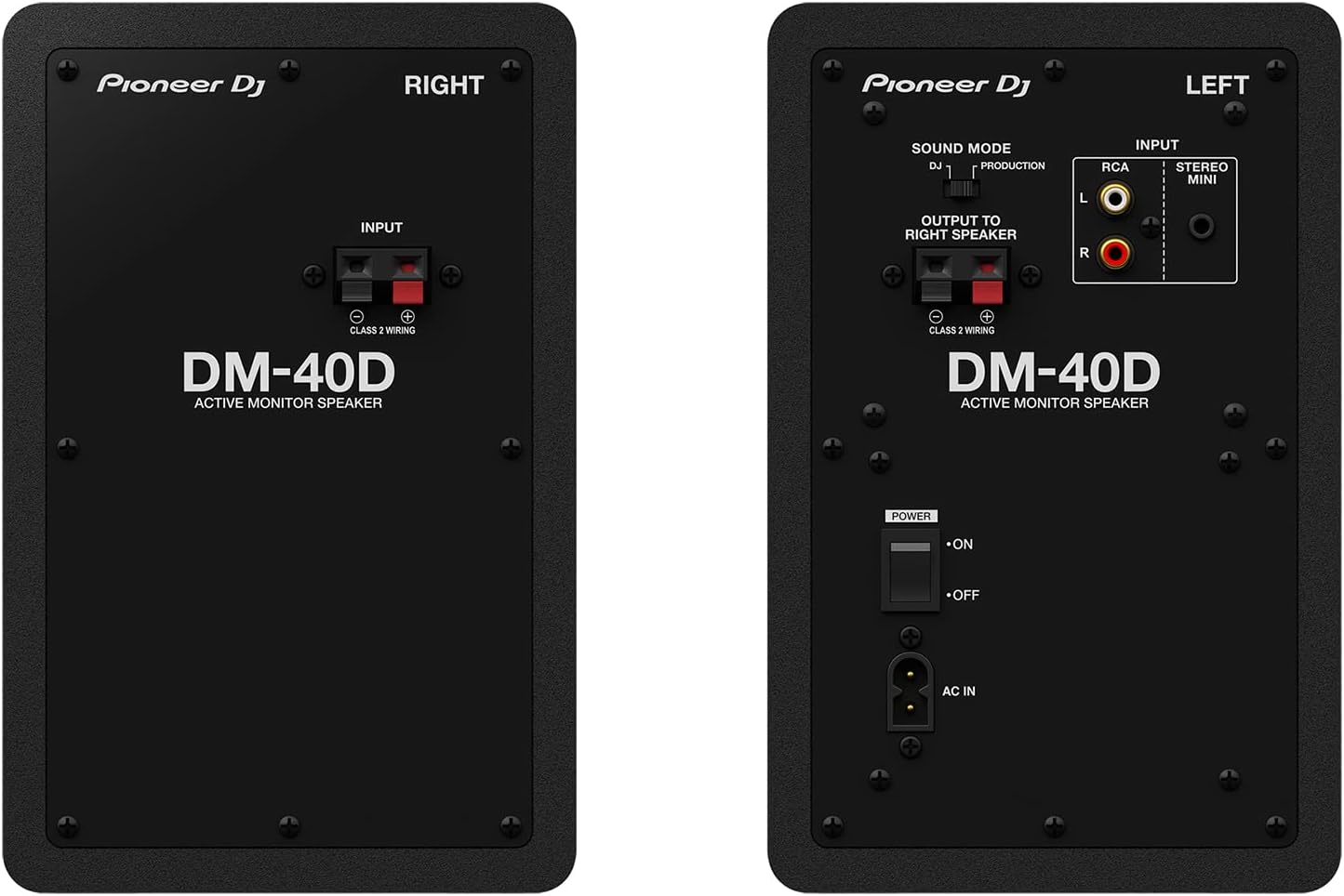 MONITOR DE ESTUDIO PIONEER DJ DM-40D 4 PULGADAS PAR NEGRO - 4
