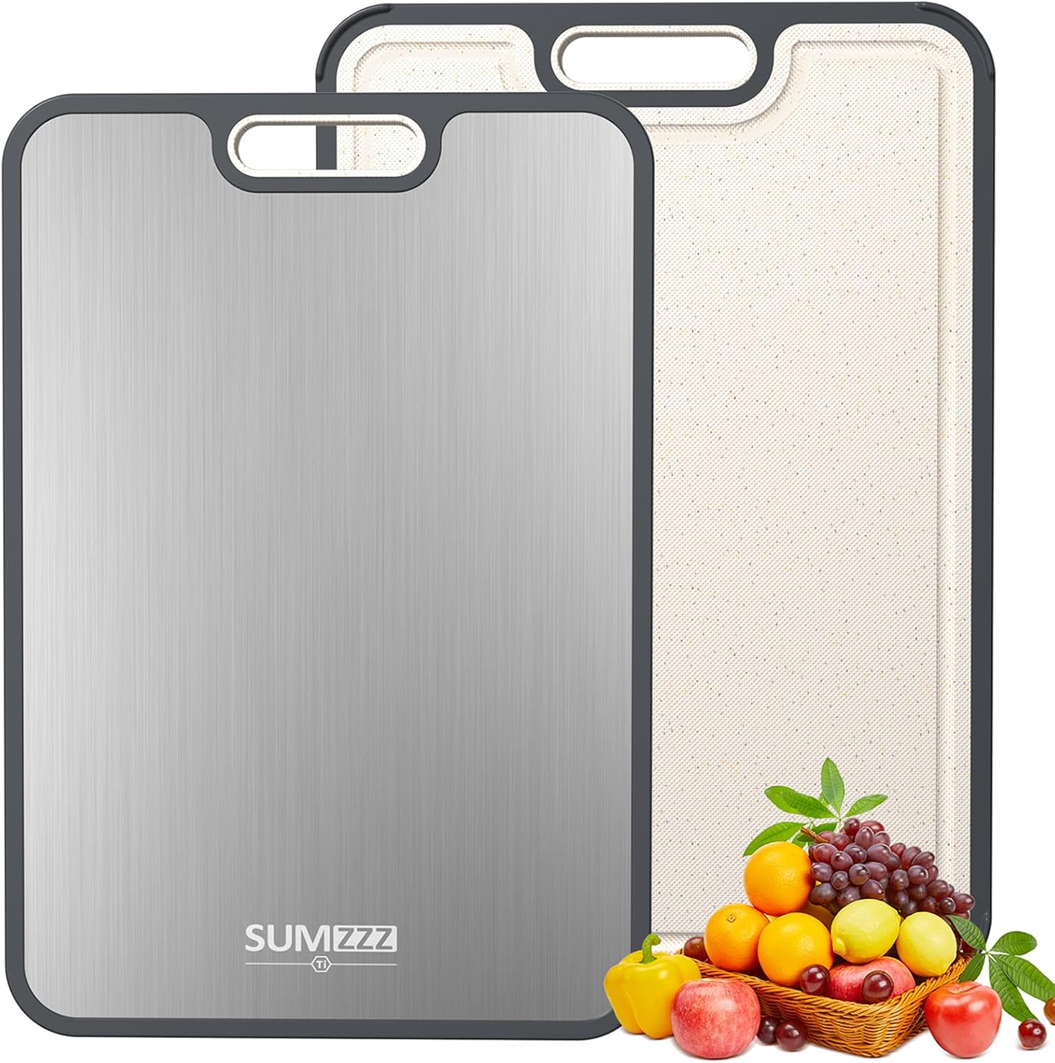 TABLA PARA PICAR SUMZZZ TITANIO DOBLE CARA 16' X 11' - 1