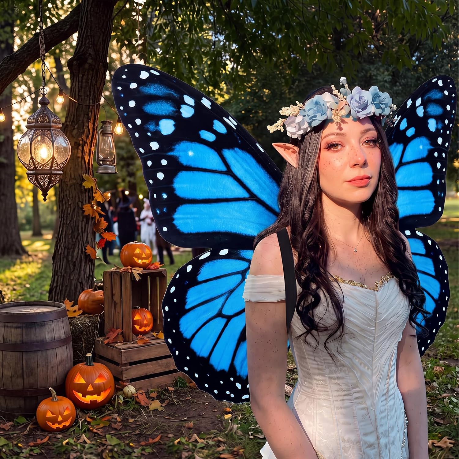 ALAS DE MARIPOSA MONARCA SABARY PARA DISFRAZ DE HALLOWEEN MUJER - 2
