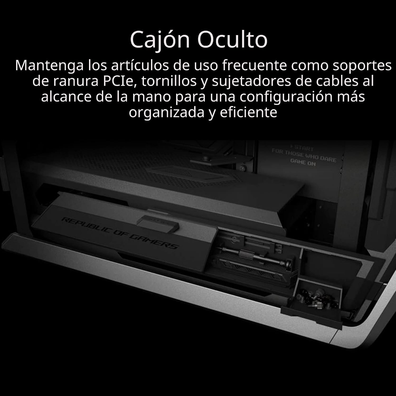 GABINETE ASUS ROG HYPERION GR701 E-ATX FULL-TOWER PARA PC GAMING - 5