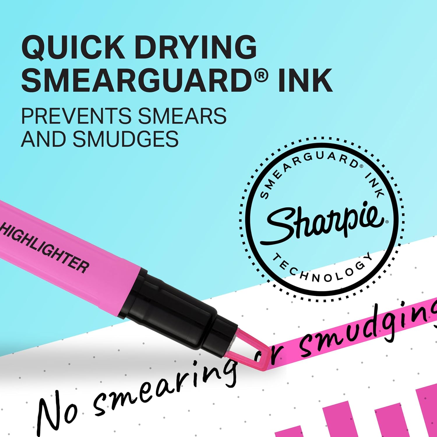 MARCADORES SHARPIE CLEAR VIEW HIGHLIGHTERS PUNTA DE CINCEL COLORES SURTIDOS 12 UNIDADES - 3
