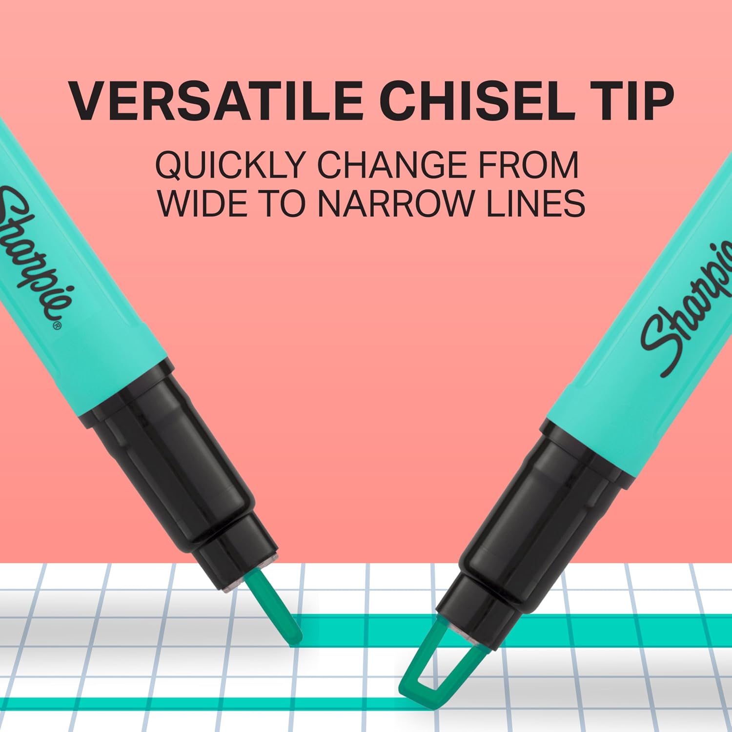 MARCADORES SHARPIE CLEAR VIEW HIGHLIGHTERS PUNTA DE CINCEL COLORES SURTIDOS 12 UNIDADES - 4