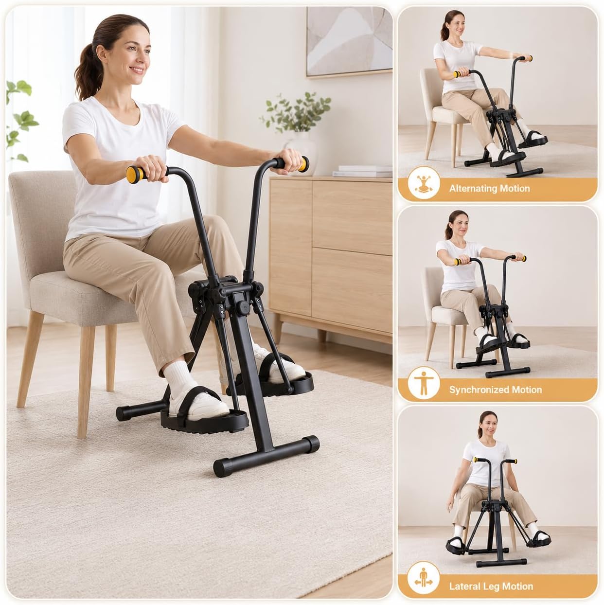 PEDAL EXERCISER BIKE PARA SENIORS CON PANTALLA LCD - 3