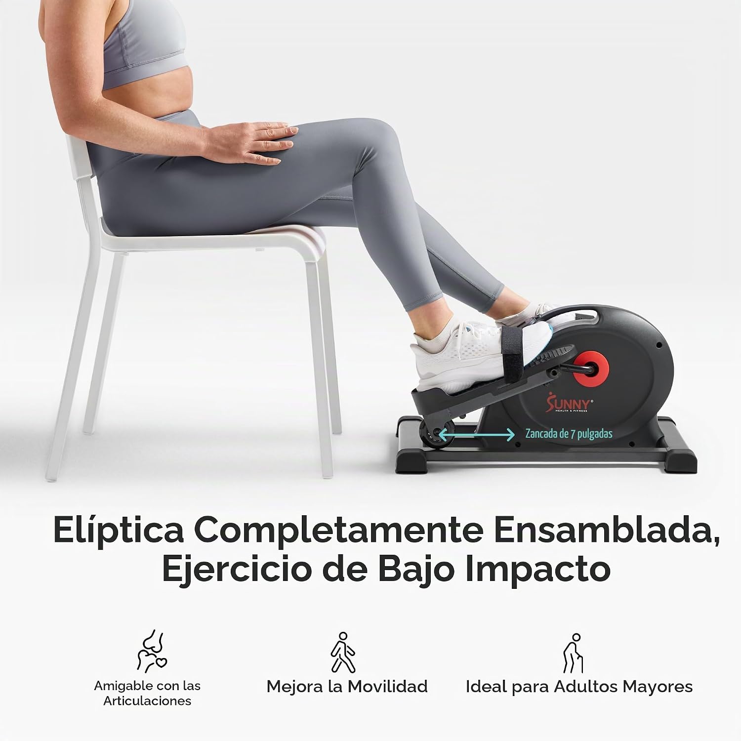 ELÍPTICA DE PEDALES SUNNY HEALTH Y FITNESS UNDER DESK PARA ESCRITORIO - 2