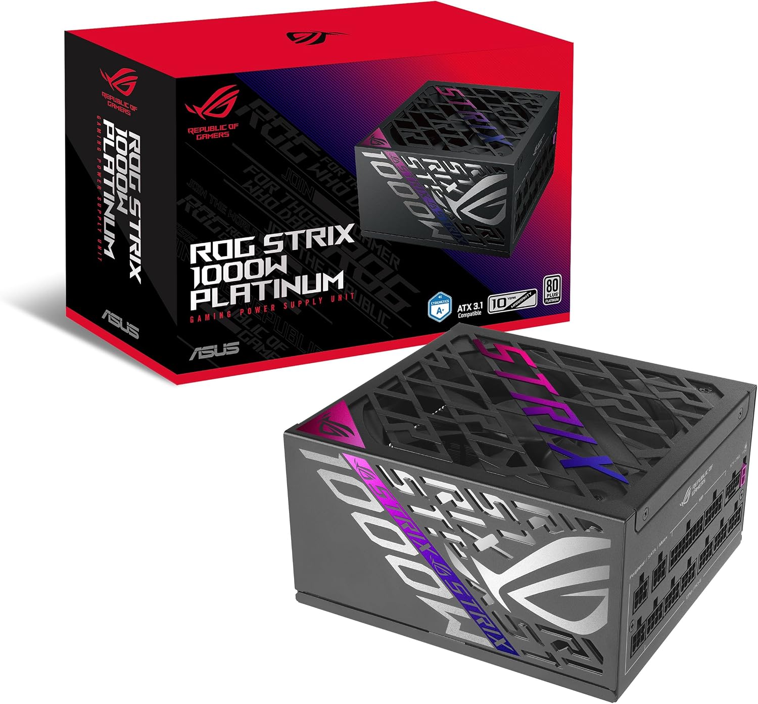 FUENTE DE PODER ASUS ROG STRIX 1000W PLATINUM MODULAR - 1