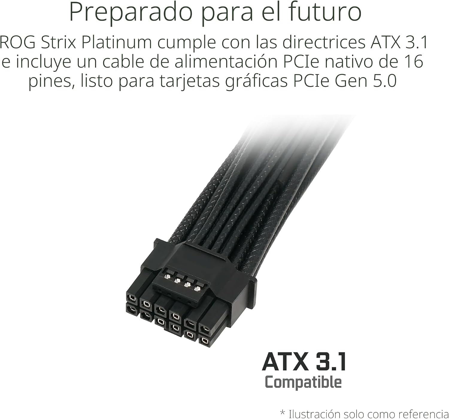 FUENTE DE PODER ASUS ROG STRIX 1000W PLATINUM MODULAR - 5